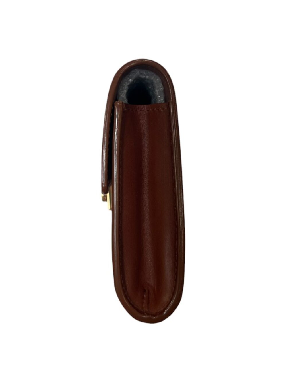 $1690 Gabriela Hearst Cognac Brown Leather Flap Phone Wallet - Picture 5 of 10